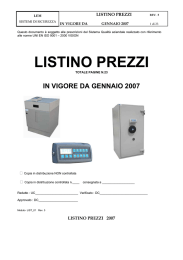 listino prezzi