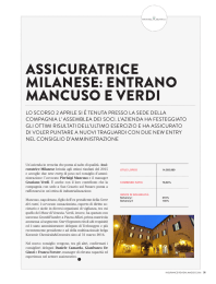 ASSICURATRICE MILANESE: ENTRANO MANCUSO E VERDI