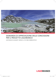 domanda di approvazione delle concessioni per il progetto lagobianco