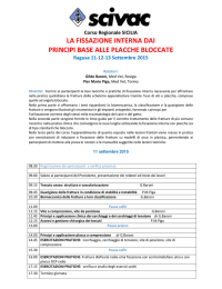 la fissazione interna dai principi base alle placche bloccate