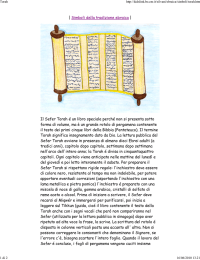 | Simboli della tradizione ebraica | Il Sefer Torah é un libro speciale