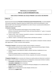 Protocollo di continuità per gli alunni diversamente abili