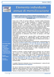 Approfondimenti contrattuali: elemento individuale annuo di