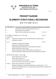 verifica elementi secondari non strutturali