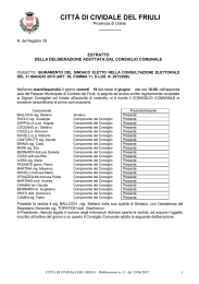 giuramento del sindaco - Comune di Cividale del Friuli