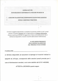 Il sottoscritto si dichiara disponibile ad assumere la tipologia di