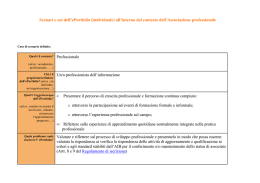 Scheda di riflessione teorica sul portfolio - AIB-WEB