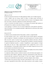 Disturbo d`Ansia Generalizzata - Associazione per la Ricerca sulla