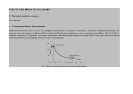 STRUTTURE ISOLATE ALLA BASE - Università degli Studi di Catania