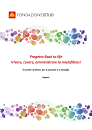 Progetto Back to life Vivere, curare, amministrare la mielofibrosi