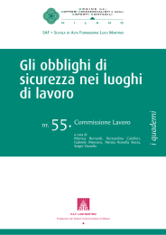 N. 55 - Gli obblighi di sicurezza nei luoghi di lavoro