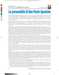 La personalità di San Paolo Aposto