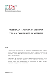 Presenza Italiana in Vietnam