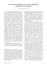 La devozione dimenticata e il recupero dell`identità: due santi per un