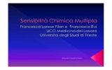 Sensibilità Chimica Multipla