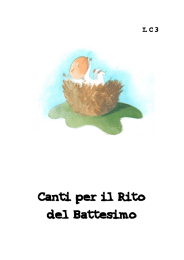 Canti per il Rito del Battesimo