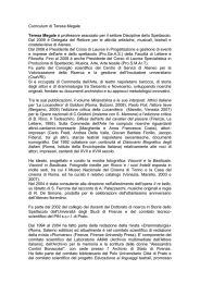 Curriculum di Teresa Megale - Università degli Studi di Firenze