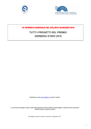 XV Giornata nazionale del sollievo