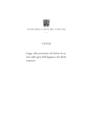 Legge sulla protezione del diritto di autore sulle opere dell