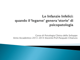 Le Infanzie Infelici - Dipartimento di Scienze della Formazione