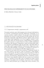 psicologia ed esperimenti in economia