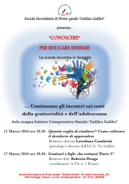 Continuano gli incontri sui temi della genitorialit&agrave; e dell