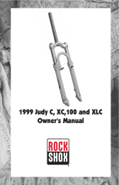 1999 Judy C, XC,100 and XLC Owner`s Manual