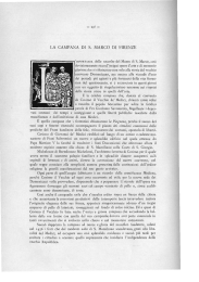 LA CAMPANA DI S. MARCO DI FIRENZE