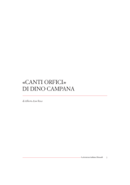 "Canti orfici" di Dino Campana - amcozzapoesie