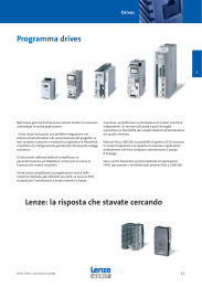 Programma drives Lenze: la risposta che stavate cercando