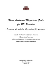 Wood Andersom Magnitude Scale for Mt. Vesuvius