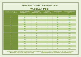 Tabella peso solai predalles