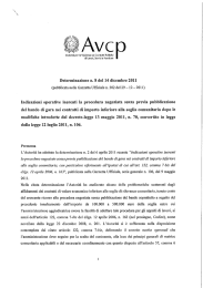 Determinazione n. 8 del 14 dicembre 2011 (pubbiicata neiia