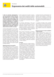 Ergonomia dei sedili delle automobili