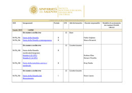 FACOLTÀ DI LETTERE E FILOSOFIA, LINGUE E BENI CULTURALI
