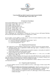 WEB - Bando Concorso riservato ai soli disabili
