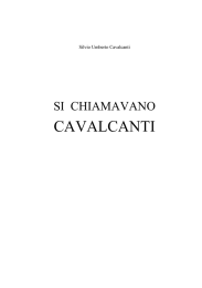 Si Chiamavano Cavalcanti parte 1 a