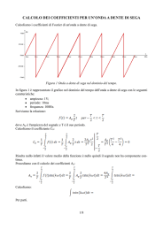 Serie di Fourier di un`onda a dente di sega.