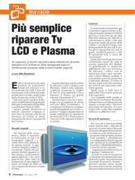 Più semplice riparare Tv LCD e Plasma