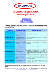 Ritardanti di Fiamma - Milano