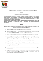 Regolamento di Produzione del Parmigiano Reggiano delle Vacche