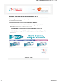 Polident: libert&agrave; di parlare, mangiare e sorridere!