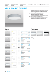 VELA ROUND CEILING Type Colours