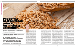 Prodotti a base di cereali antichi, un interesse