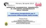 Indicazioni terapeutiche per il carcinoma differenziato della tiroide