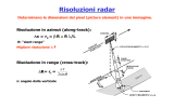 Risoluzioni radar - Consorzio Elettra 2000
