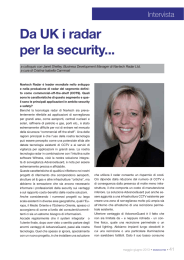 Da UK i radar per la security