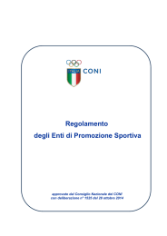 Regolamento degli Enti di Promozione Sportiva
