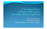 L`immigrazione: il limite della paura e la sfida dell`accoglienza