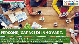 persone, capaci di innovare. - Unione dei Comuni della Bassa